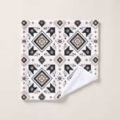 Aztec Western Pattern Badhandtuch Set (Waschlappen)