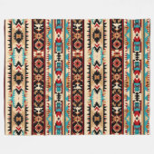 Aztec Western Pattern Fleecedecke (Vorderseite (Horizontal))