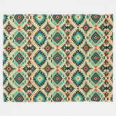 Aztec Western Pattern Fleecedecke (Vorderseite (Horizontal))
