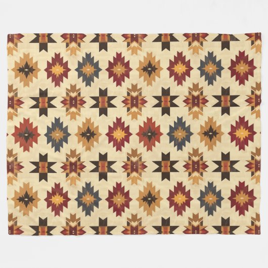 Aztec Western Pattern Fleecedecke (Vorderseite (Horizontal))