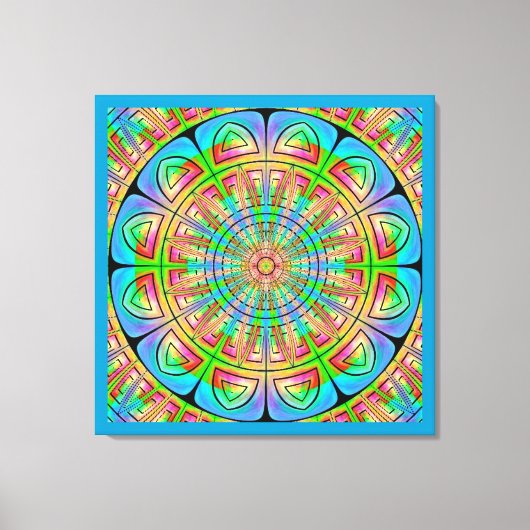 Aztec Wheel Wrapped Canvas Leinwanddruck (Vorderseite)