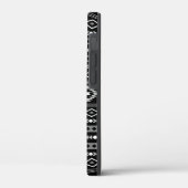 Aztec White Gray Black Mixed Motifs Muster Case-Mate iPhone Hülle (Rückseite / Links)