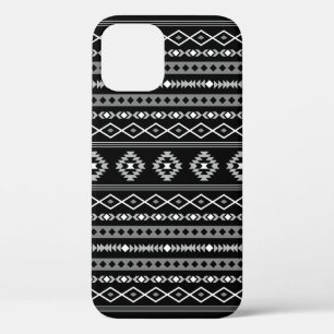Aztec White Gray Black Mixed Motifs Muster Case-Mate iPhone Hülle