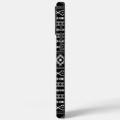 Aztec White Gray Black Mixed Motifs Muster Case-Mate iPhone Hülle (Rückseite / Links)