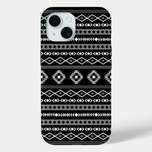 Aztec White Gray Black Mixed Motifs Muster Case-Mate iPhone Hülle