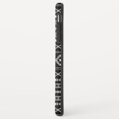 Aztec White Gray Black Mixed Motifs Muster Case-Mate iPhone Hülle (Hinten/Links)