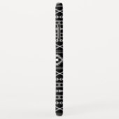 Aztec White Gray Black Mixed Motifs Muster Case-Mate iPhone Hülle (Hinten/Rechts)