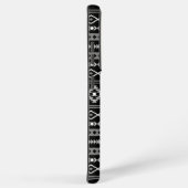 Aztec White Gray Black Mixed Motifs Muster Samsung Galaxy Hülle (Rechte Seite)