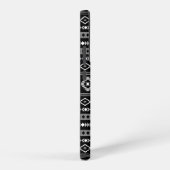 Aztec White Gray Black Mixed Motifs Muster Samsung Galaxy Hülle (Rechte Seite)
