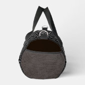 Aztec White Gray Black Mixed Motifs V Muster Duffle Bag (Rechts)
