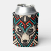 Aztec Wolf Face Dosenkühler (Kanne Vorderseite)