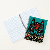 Aztec Wolf Face Notebook Notizblock (Innenseite)