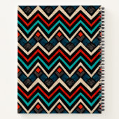 Aztec Wolf Face Notebook Notizblock (Rückseite)
