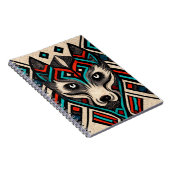 Aztec Wolf Face Notizblock (Rechte Seite)