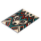 Aztec Wolf Face Notizblock (Linke Seite)