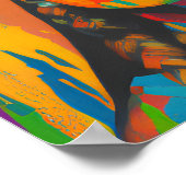 Aztec Woman Art Poster (Ecke)