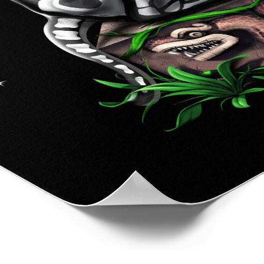 Aztec Xolo Dog Poster (Ecke)