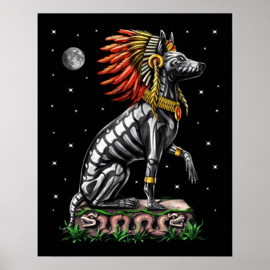 Aztec Xolo Dog Poster (Vorne)