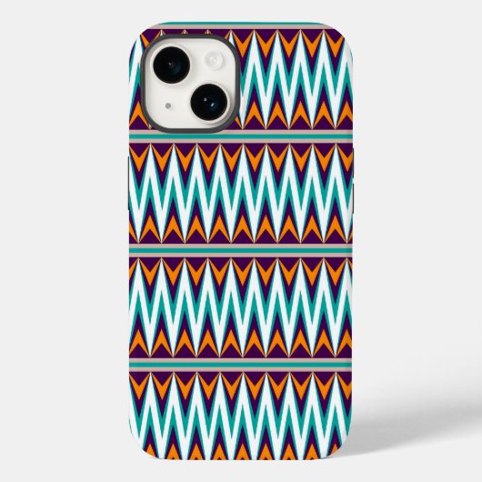 Aztec Zickzack #8 @ VictoriaShaylee Case-Mate iPhone Hülle (Rückseite)