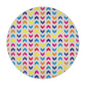 Aztec Zickzack bunt Schneidebrett (Vorderseite)