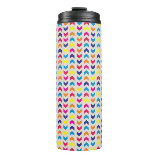 Aztec Zickzack bunt Thermosbecher (Vorderseite)