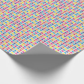 Aztec Zickzack farbig Geschenkpapier (Ecke)