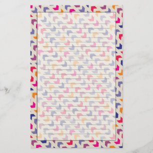 Aztec Zickzack Farbmuster Briefpapier