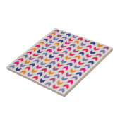 Aztec Zickzack Farbmuster Fliese (Seite)