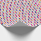 Aztec Zickzack Farbmuster Geschenkpapier (Ecke)