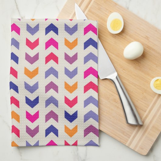 Aztec Zickzack Farbmuster Handtuch (Viertel Falte)