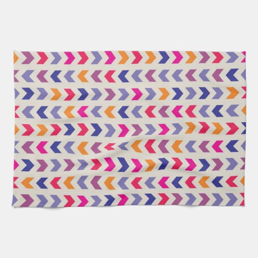 Aztec Zickzack Farbmuster Handtuch (Horizontal)