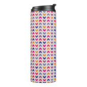 Aztec Zickzack Farbmuster Thermosbecher (Nach links gedreht)