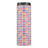 Aztec Zickzack Farbmuster Thermosbecher (Rückseite)