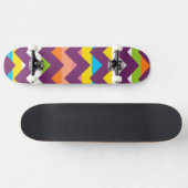 Aztec Zickzack Zigzag Streifenmuster 10 Skateboard (Horizontal)
