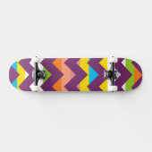 Aztec Zickzack Zigzag Streifenmuster 10 Skateboard (Horizontal)