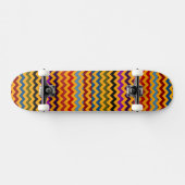 Aztec Zickzack Zigzag Streifenmuster 5 Skateboard (Horizontal)