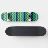 Aztec Zickzack Zigzag Streifenmuster 6 Skateboard (Horizontal)