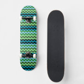 Aztec Zickzack Zigzag Streifenmuster 6 Skateboard (Vorderseite)