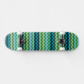 Aztec Zickzack Zigzag Streifenmuster 6 Skateboard (Horizontal)