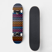 Aztec Zickzack Zigzag Streifenmuster 8 Skateboard (Vorderseite)