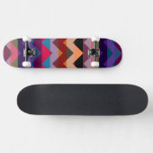 Aztec Zickzack Zigzag Streifenmuster Skateboard (Horizontal)