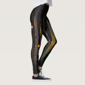 Aztec Zodiac Abstrakt Mix Leggings (Rechts)