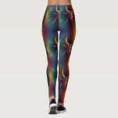 Aztec Zodiac Abstrakt Mix Leggings (Rückseite)