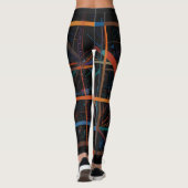 Aztec & Zodiac Line Abstraktes Mix Leggings (Rückseite)