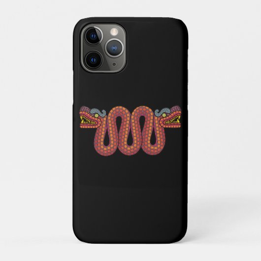 Aztec-Zweikopfschlange Case-Mate iPhone Hülle (Rückseite)