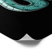 Aztec-Zweischalige Serpent Poster (Ecke)