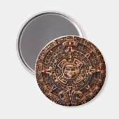 "AZTECA" Maya Sun Calendar Magnet (Vorderseite/Rückseite)