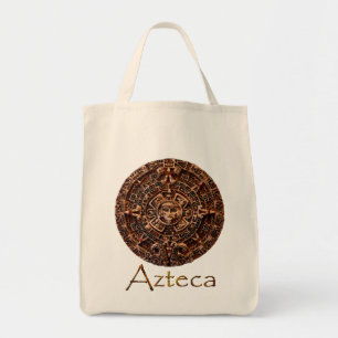 AZTECA ~ Mayan - Aztec Sun Calender Art Design Tragetasche