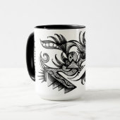 Azteca Tasse von Darin Jones (Vorderseite Links)