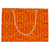 Aztek Orange Geschenktasche Große Geschenktüte (Rückseite)